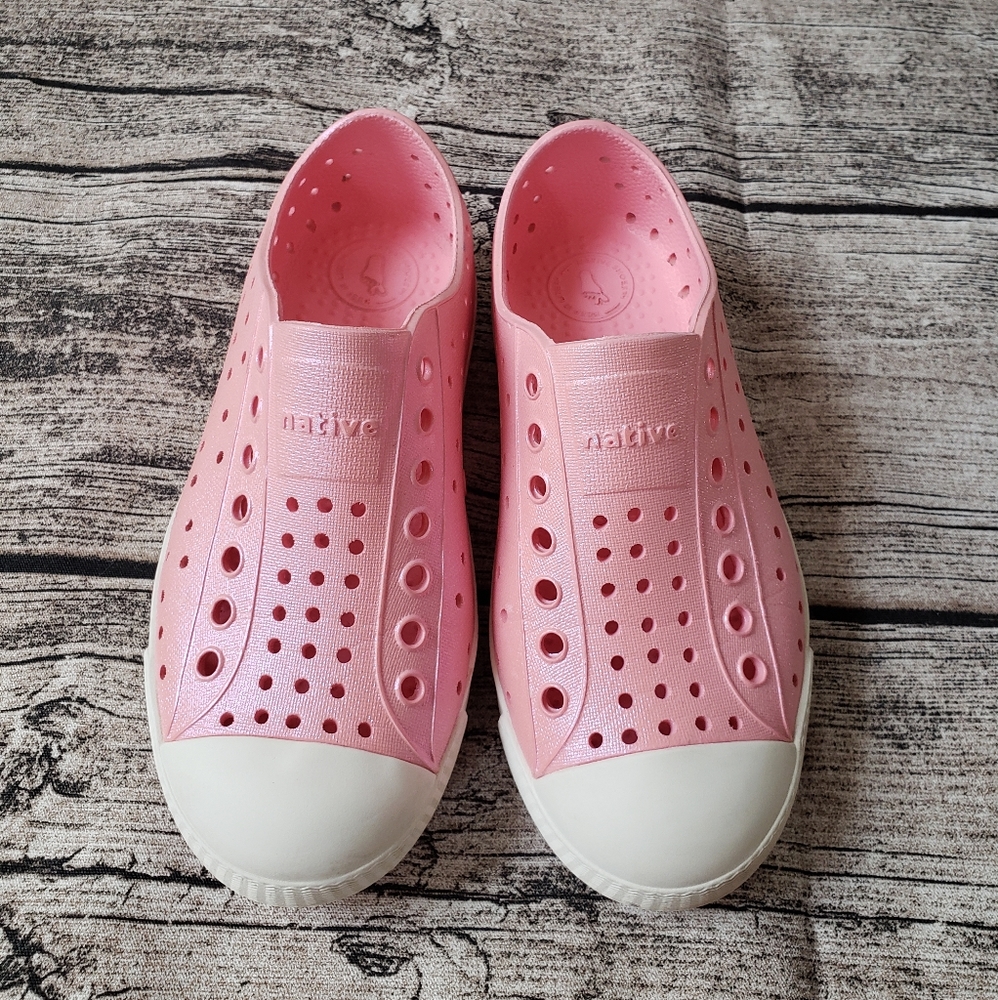 Pink Shimmer Native Shoes